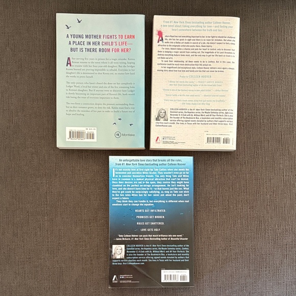 Colleen Hoover Three Book Set Ugly Love Confess Reminders of Him Romance Booktok - Picture 3 of 6